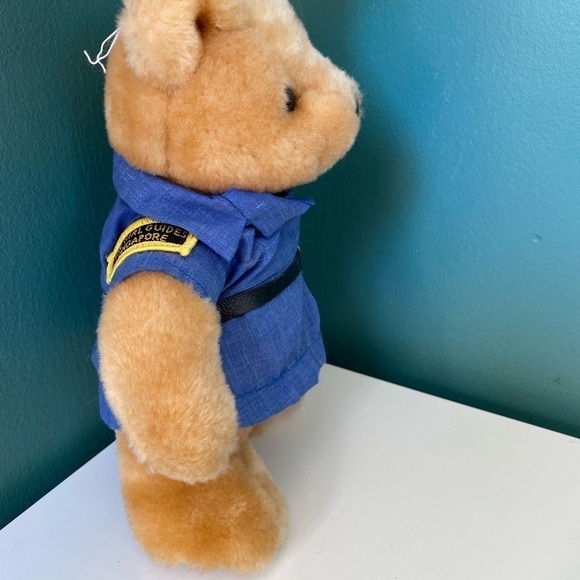𝅺vintage Handmade Girl Guides Singapore Teddy Bear with Uniform Limited Edition - Picture 5 of 12